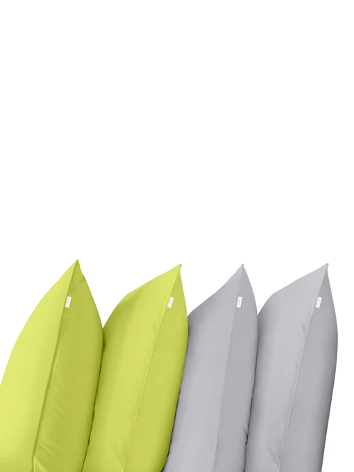 Набор наволочек на подушку LIME & GREY SET Cosas модель Set4Pillow_70Lime_52Grey_50x70 Фото