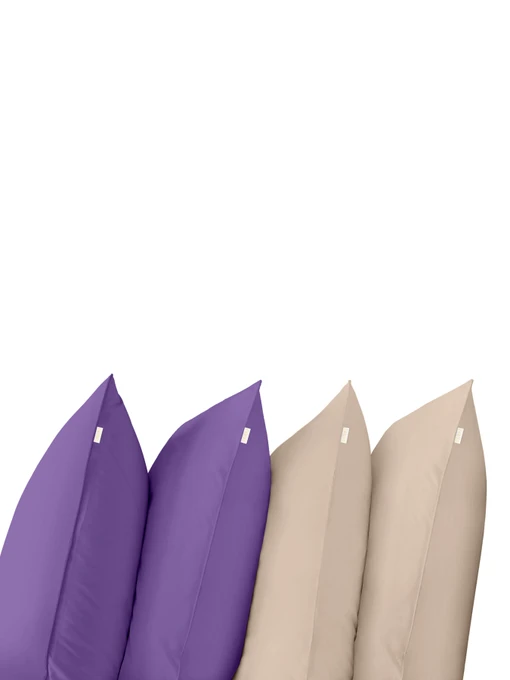 Набор наволочек на подушку LIGHT PLUM & MAGNOLIA SET Cosas модель Set4Pillow_48PlumLight_12Magnolia_50x70 Фото