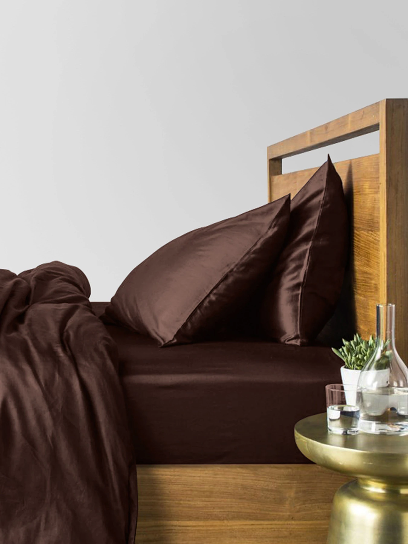 Набор наволочек сатин на подушку CHOCOLATE Cosas модель SetPillow_Satin_11Brown_40x60 Фото
