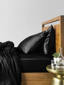 Набір наволочок сатин на подушку BLACK Cosas модель SetPillow_Satin_00Black_40x60 Фото