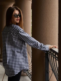 Рубашки MilaNova модель Рубашка Р-1 белый+черный Фото