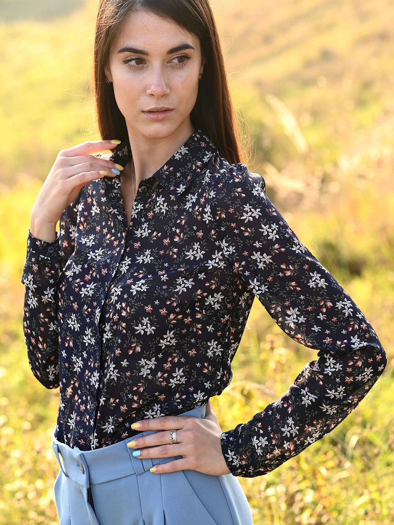 Рубашки LadyLike модель ll29746867-sinij Фото