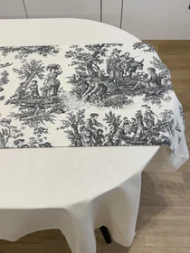 Раннер-дорожка для обеденного стола DUCK водоотталкивающая бежевая Ecotton модель 25006 Фото