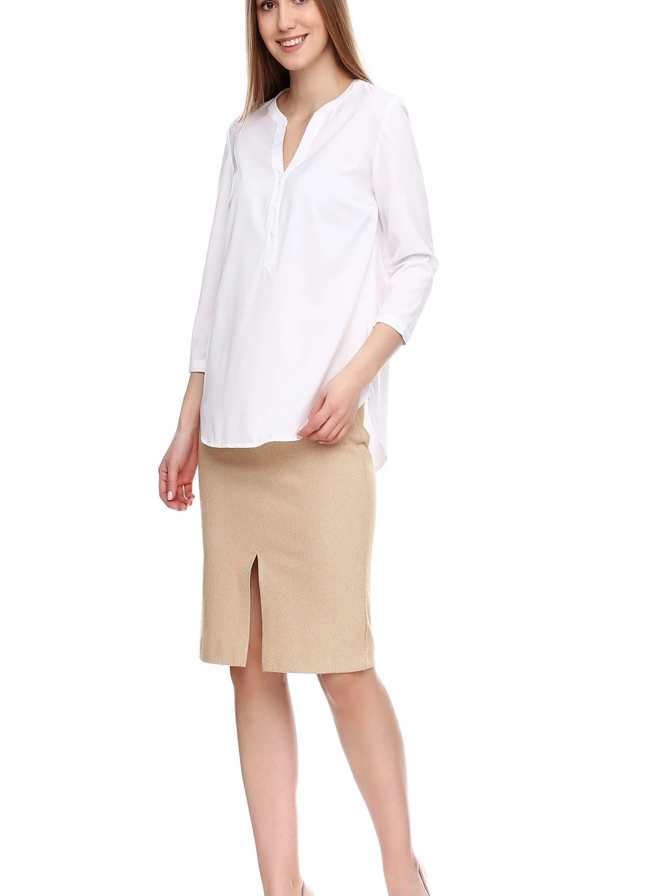 Рубашки LadyLike модель ll109710001-bilij Рубашки LadyLike модель ll109710001-bilij Фото
