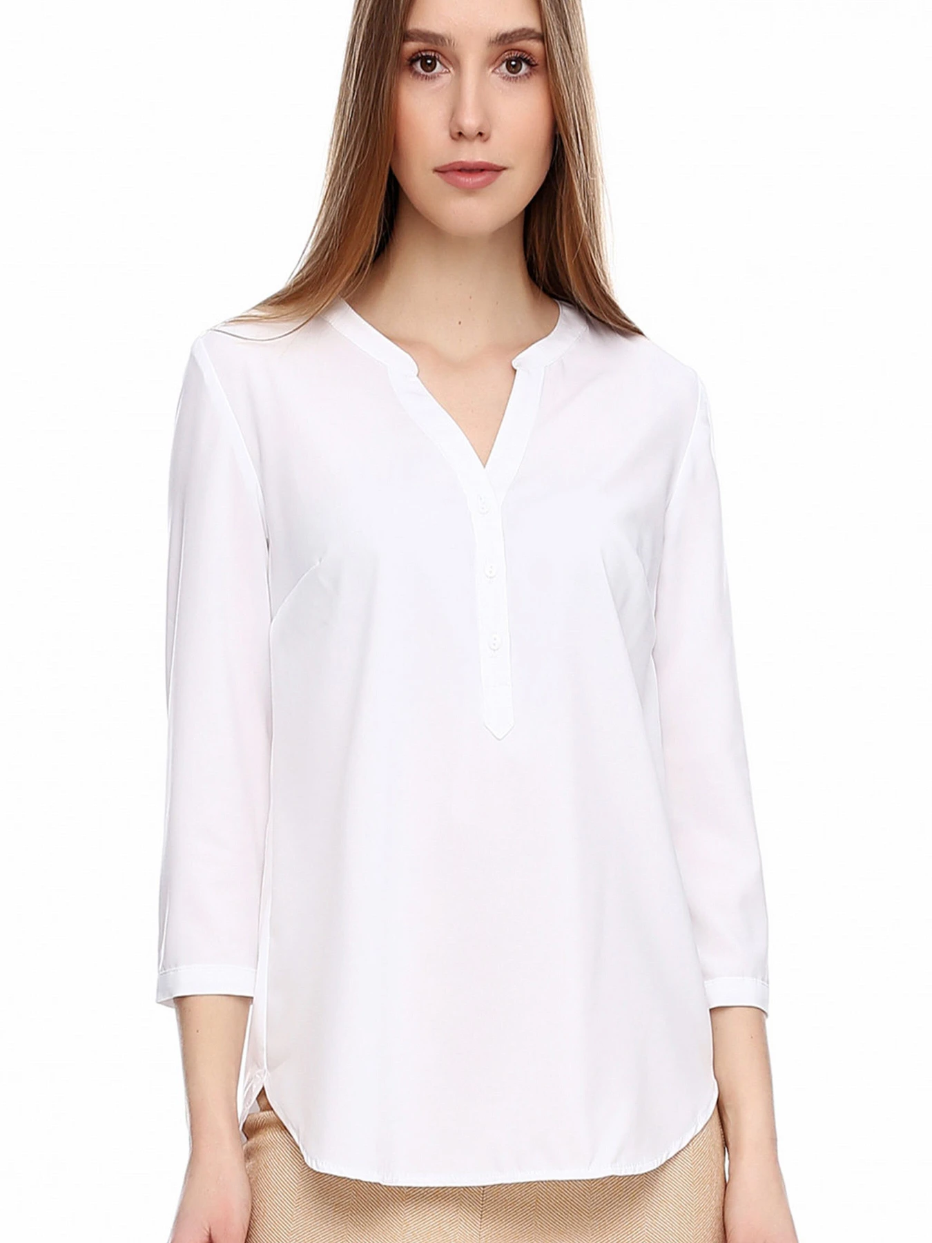 Рубашки LadyLike модель ll109710001-bilij Рубашки LadyLike модель ll109710001-bilij Фото