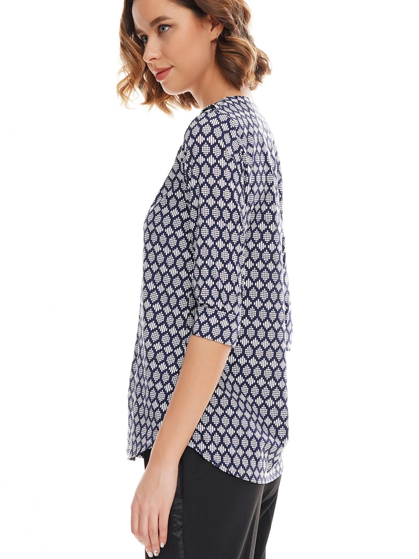 Рубашки LadyLike модель ll154912363-sinij Рубашки LadyLike модель ll154912363-sinij Фото