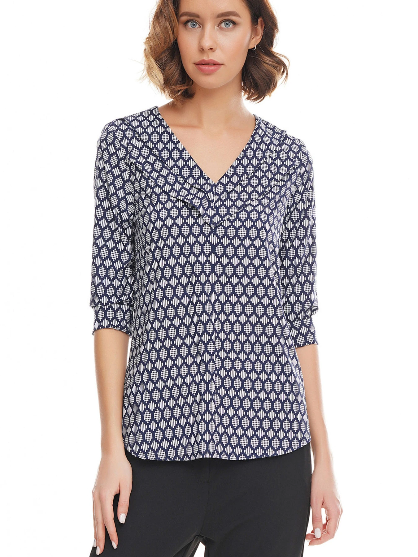 Рубашки LadyLike модель ll154912363-sinij Рубашки LadyLike модель ll154912363-sinij Фото