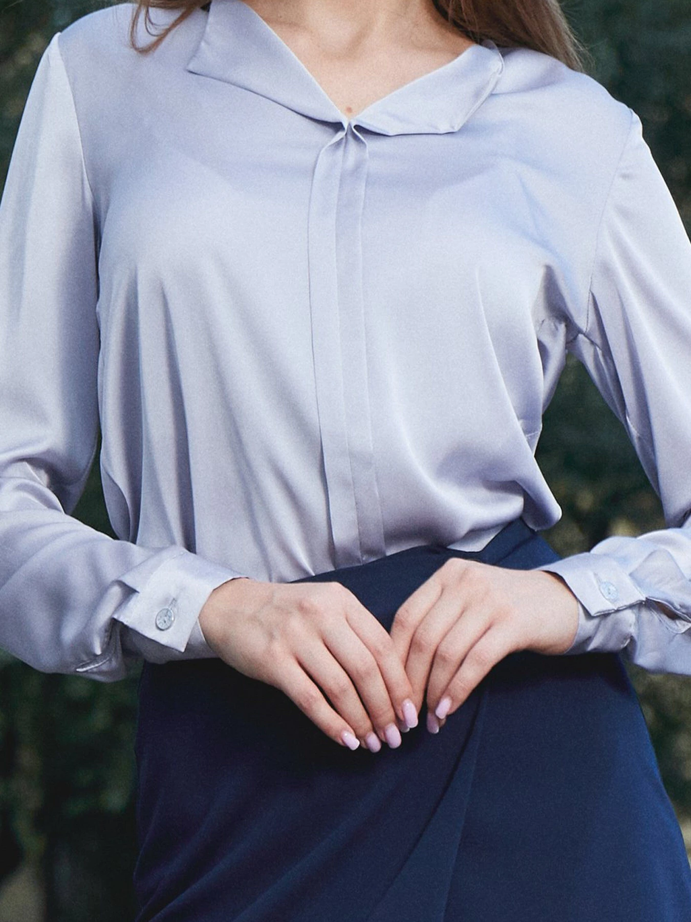 Рубашки LadyLike модель ll126530091-sirij Рубашки LadyLike модель ll126530091-sirij Фото