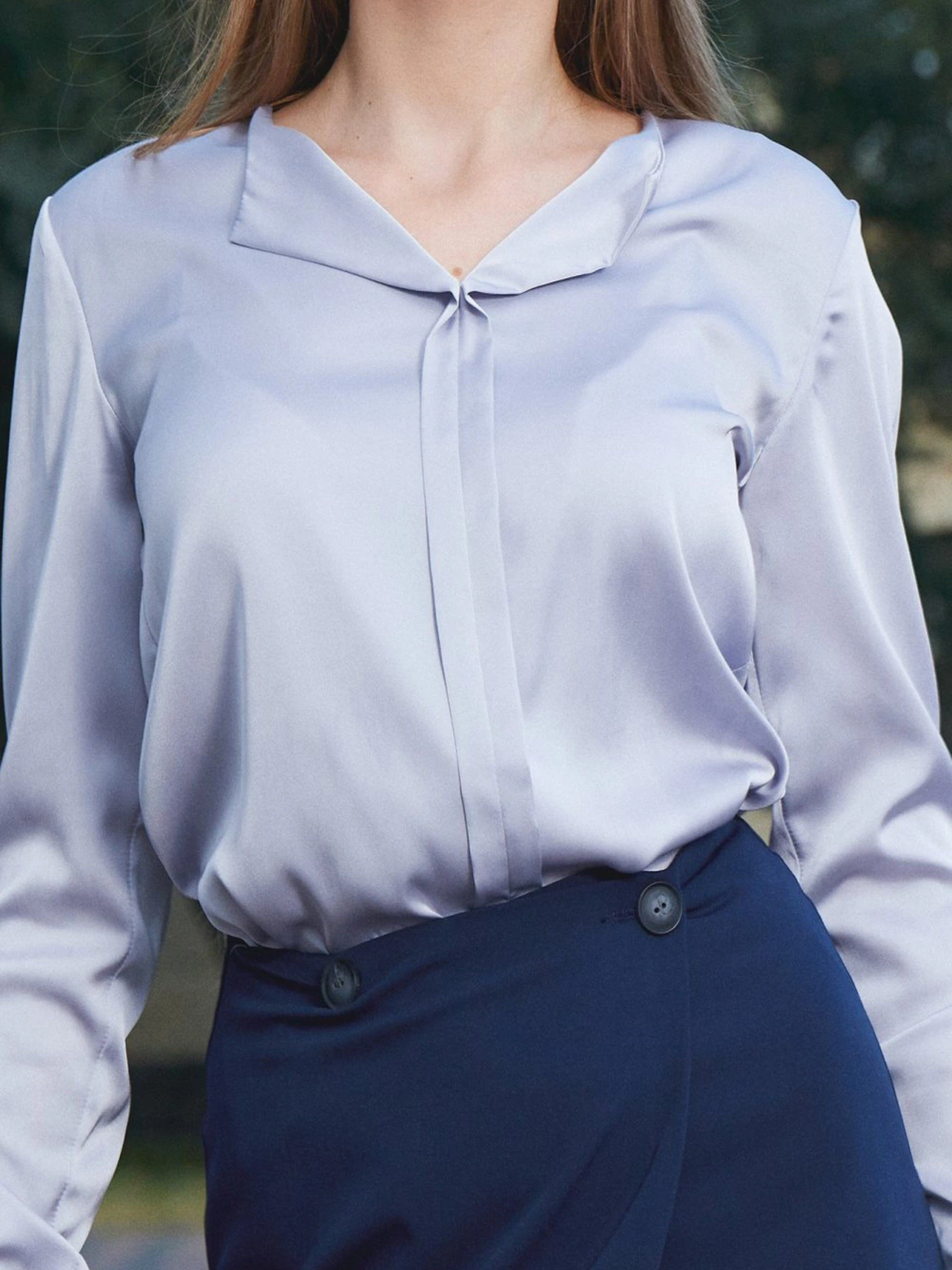 Рубашки LadyLike модель ll126530091-sirij Рубашки LadyLike модель ll126530091-sirij Фото