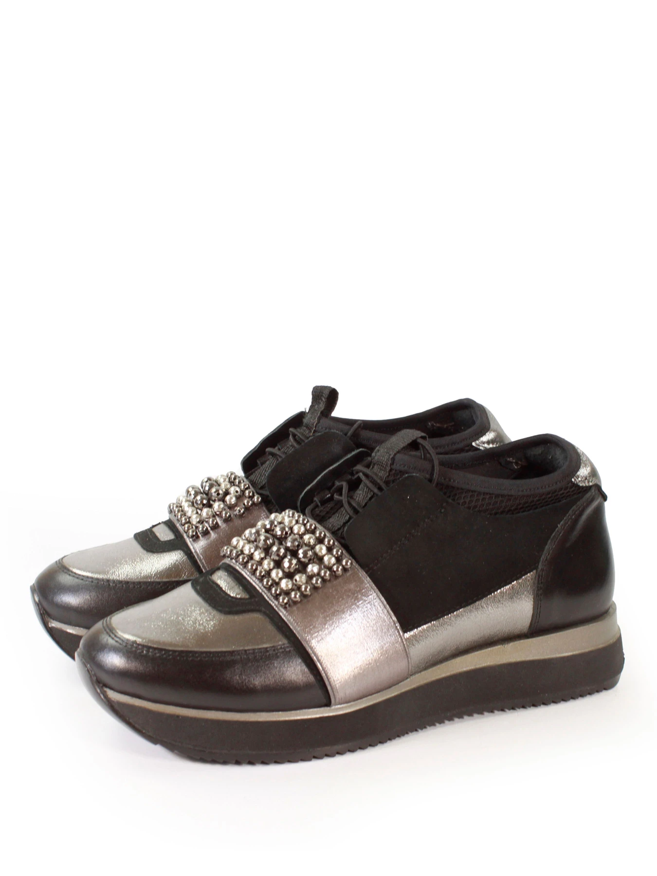 Кросівки It-girl модель D19YA-205black-silver Фото