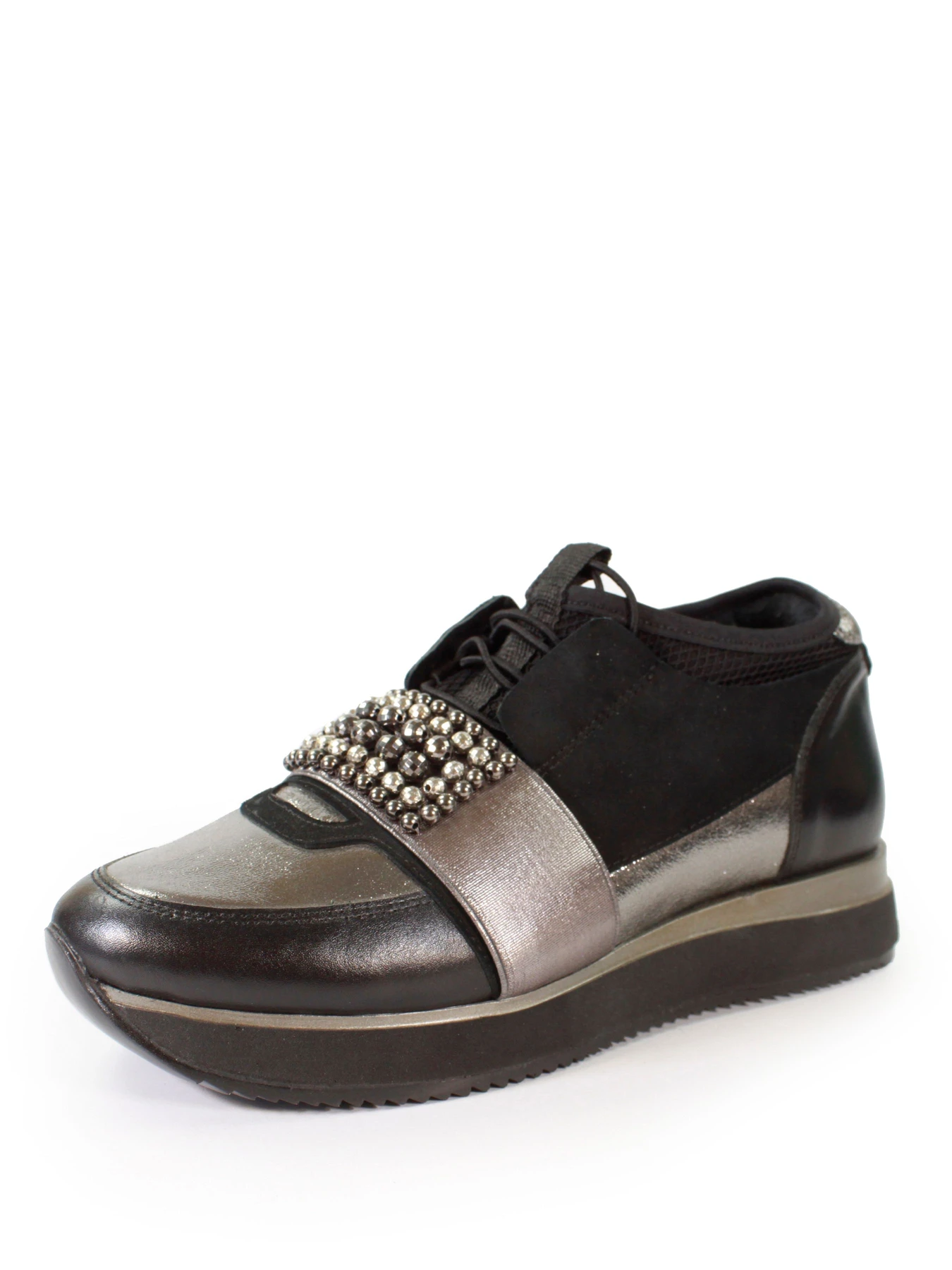 Кросівки It-girl модель D19YA-205black-silver Фото