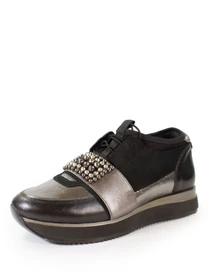 Кросівки It-girl модель D19YA-205black-silver Фото