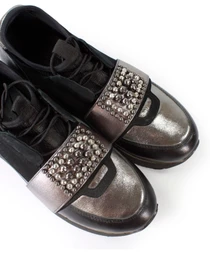 Кросівки It-girl модель D19YA-205black-silver Фото
