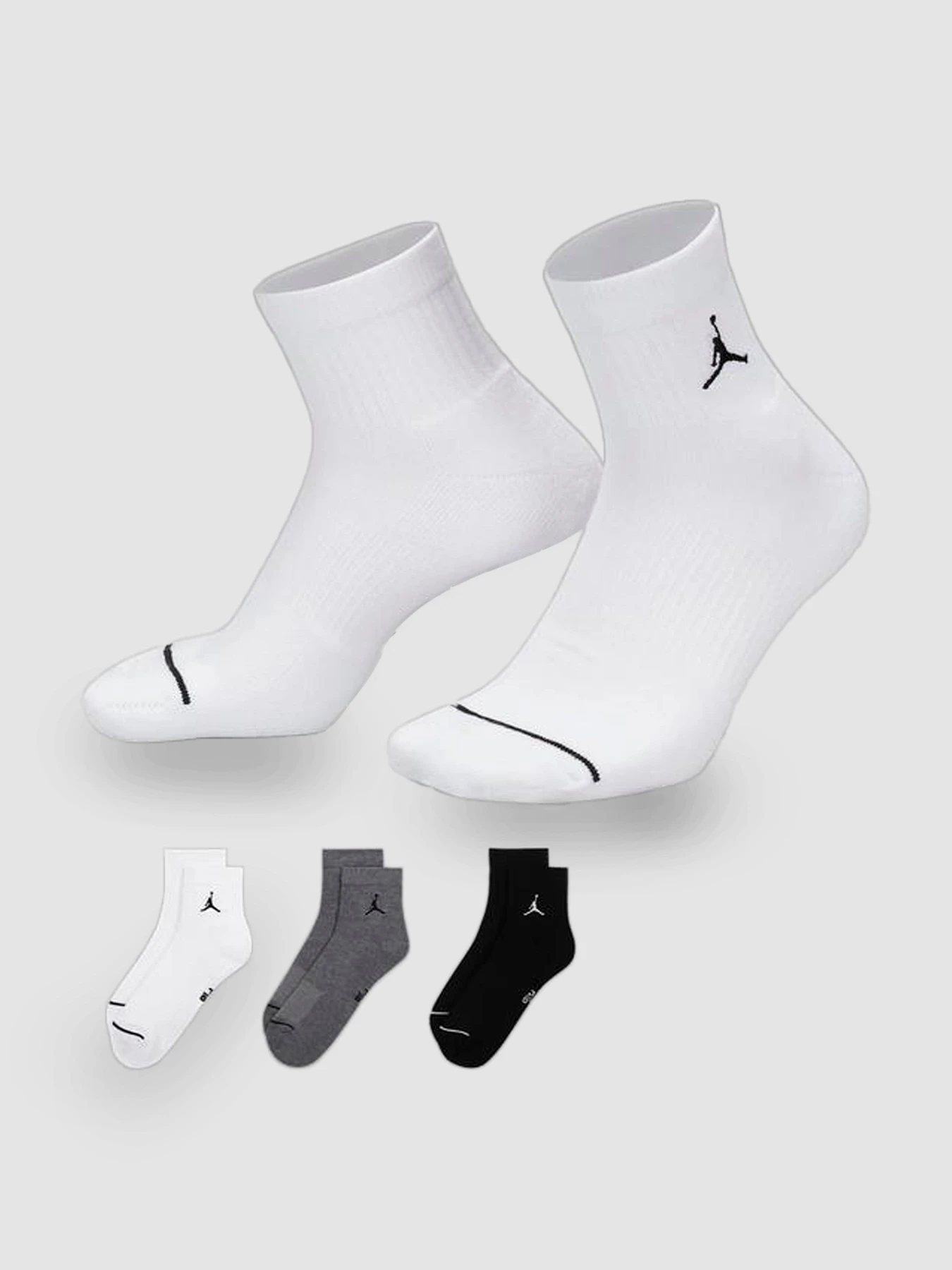 Шкарпетки та гольфи Jordan Everyday Ankle Socks (3 Pairs) модель DX9655-911 Фото