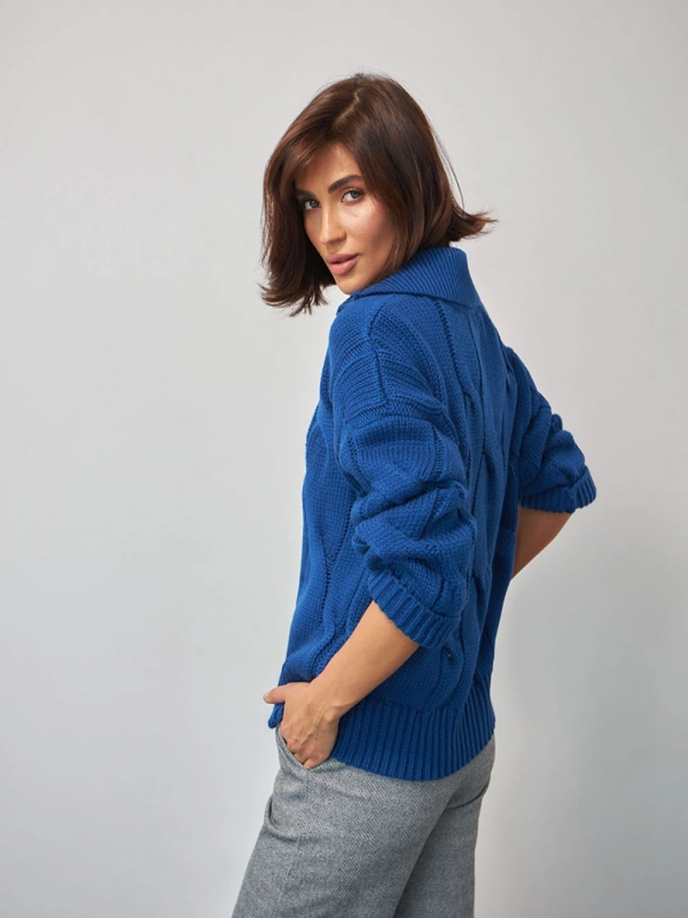 Свитры и кардиганы TrikoBakh модель 2718-sinj Фото