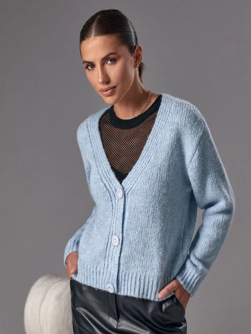 Свитры и кардиганы TrikoBakh модель 2496-blakitnij Фото