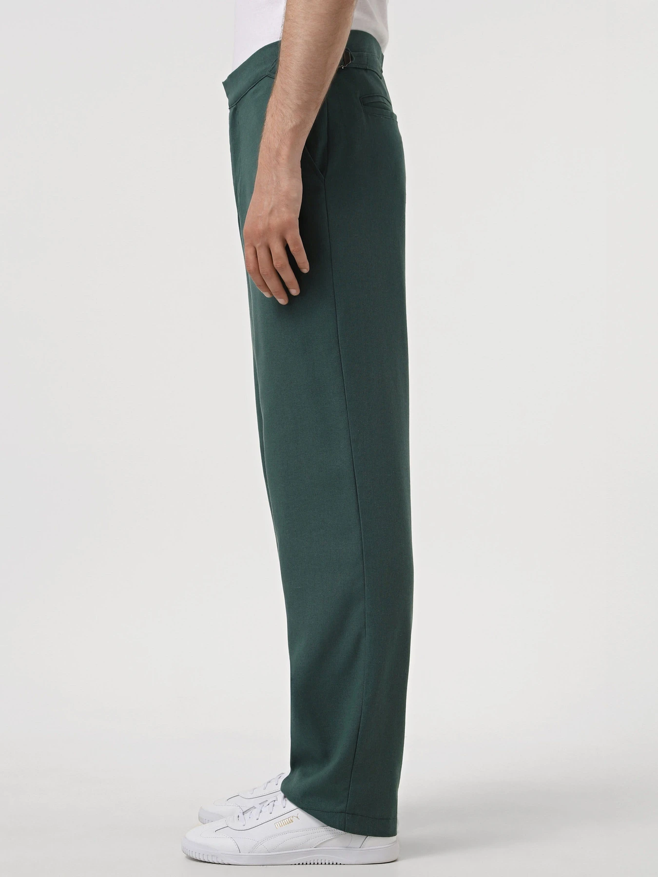 Штани IJ модель pantsi-linen-emerald Фото