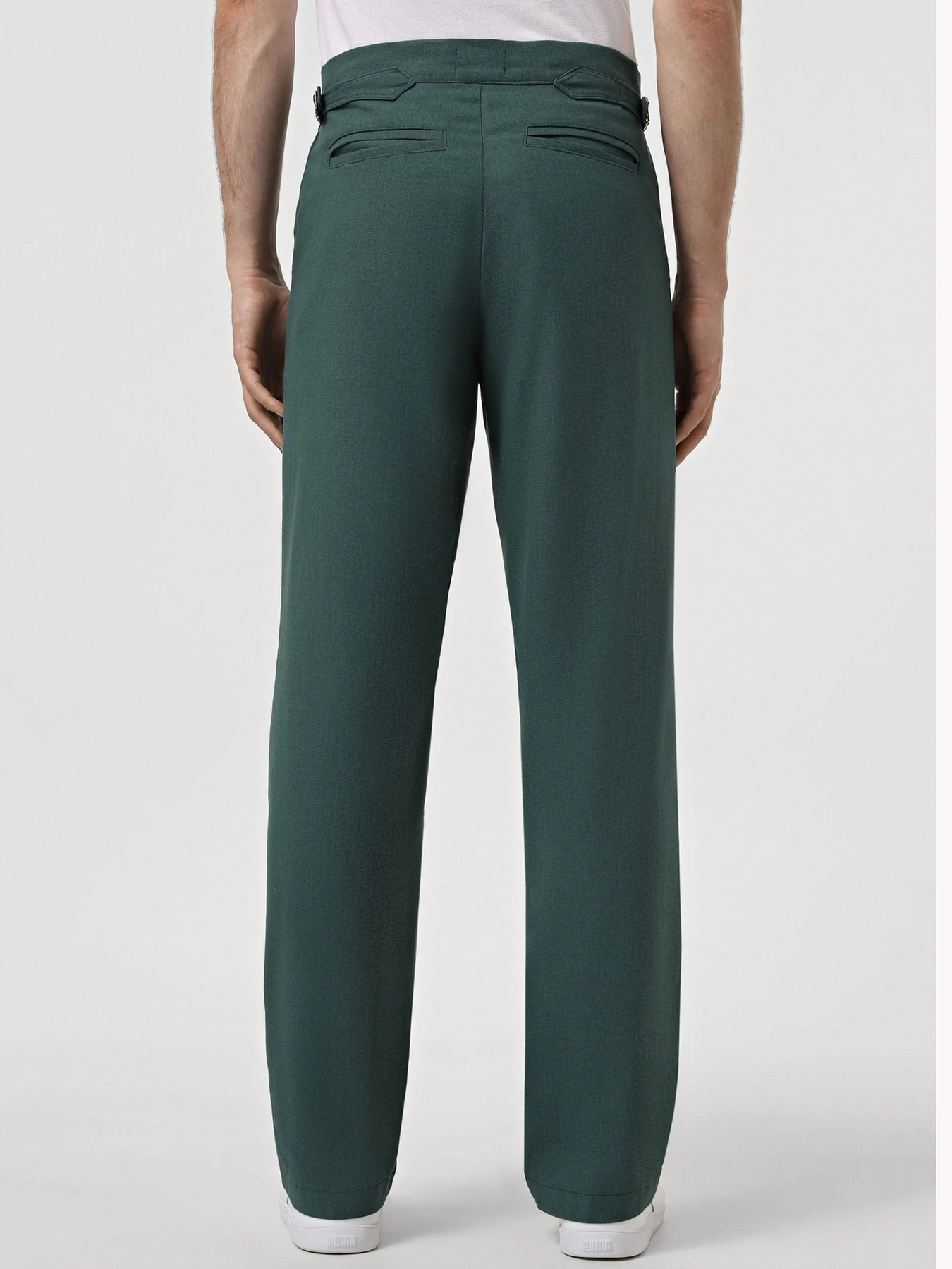 Штани IJ модель pantsi-linen-emerald Фото