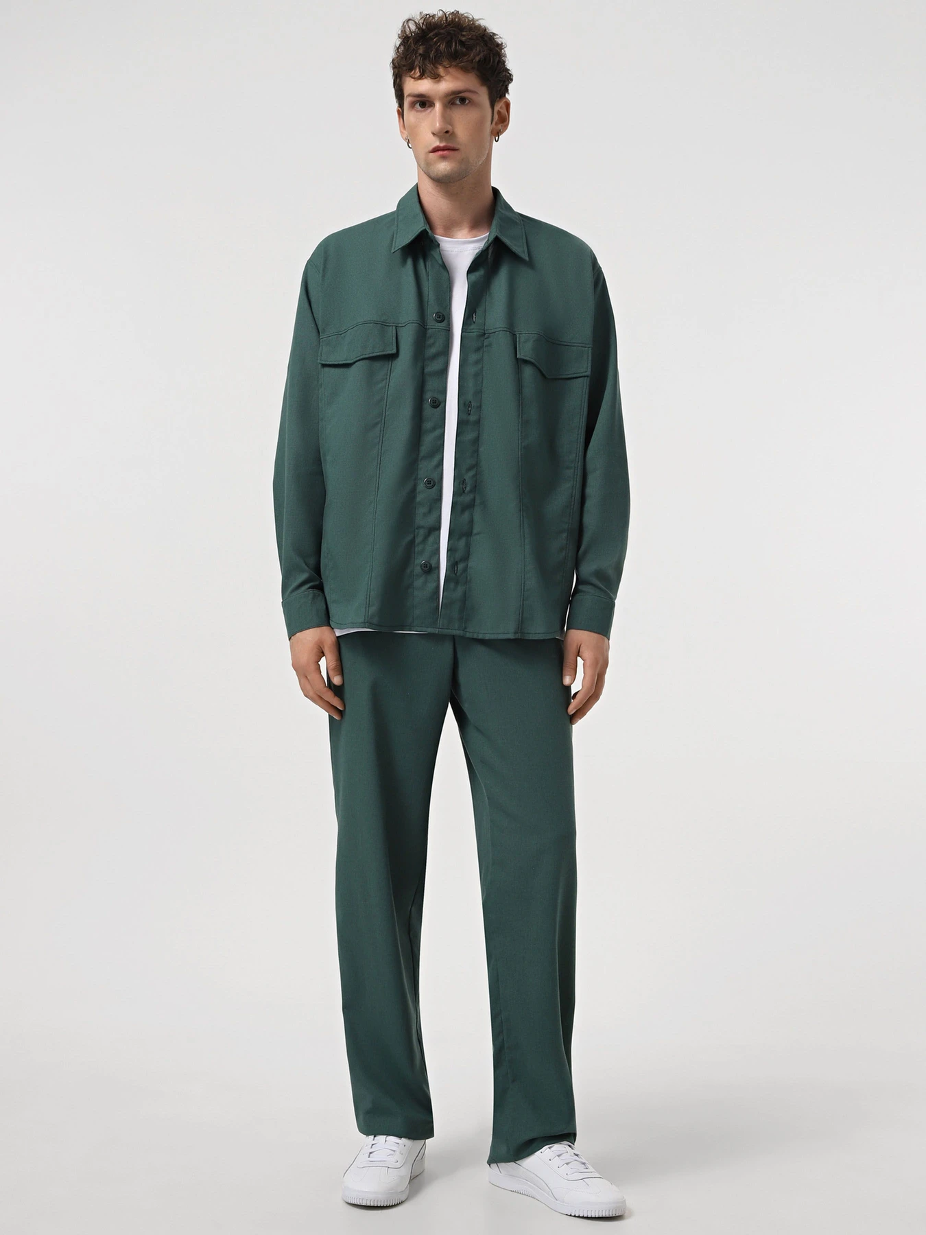 Штани IJ модель pantsi-linen-emerald Фото