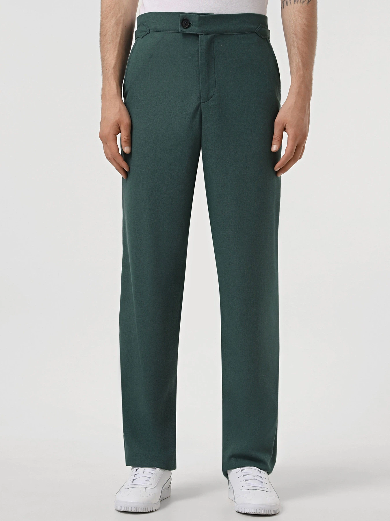 Штани IJ модель pantsi-linen-emerald Фото
