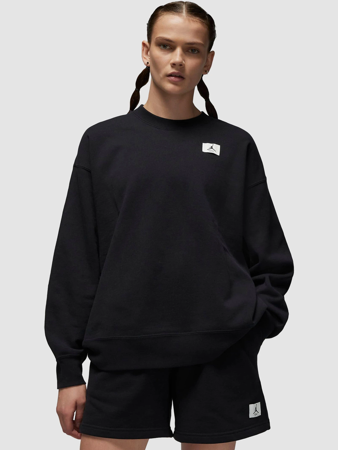 Худі та світшоти Jordan Flight Women's Fleece Crew модель DQ4599-010 Фото