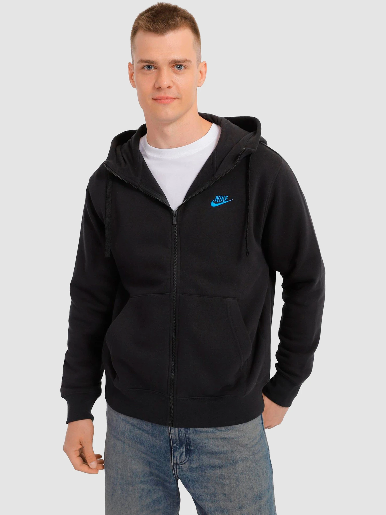 Худі та світшоти NIKE Sportswear Club Hoodie модель DQ8384-011 Худі та світшоти NIKE Sportswear Club Hoodie модель DQ8384-011 Фото