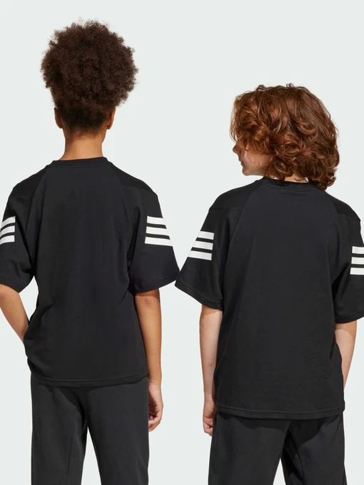Бавовняна Дитяча Футболка adidas 3 Stripes фото 2