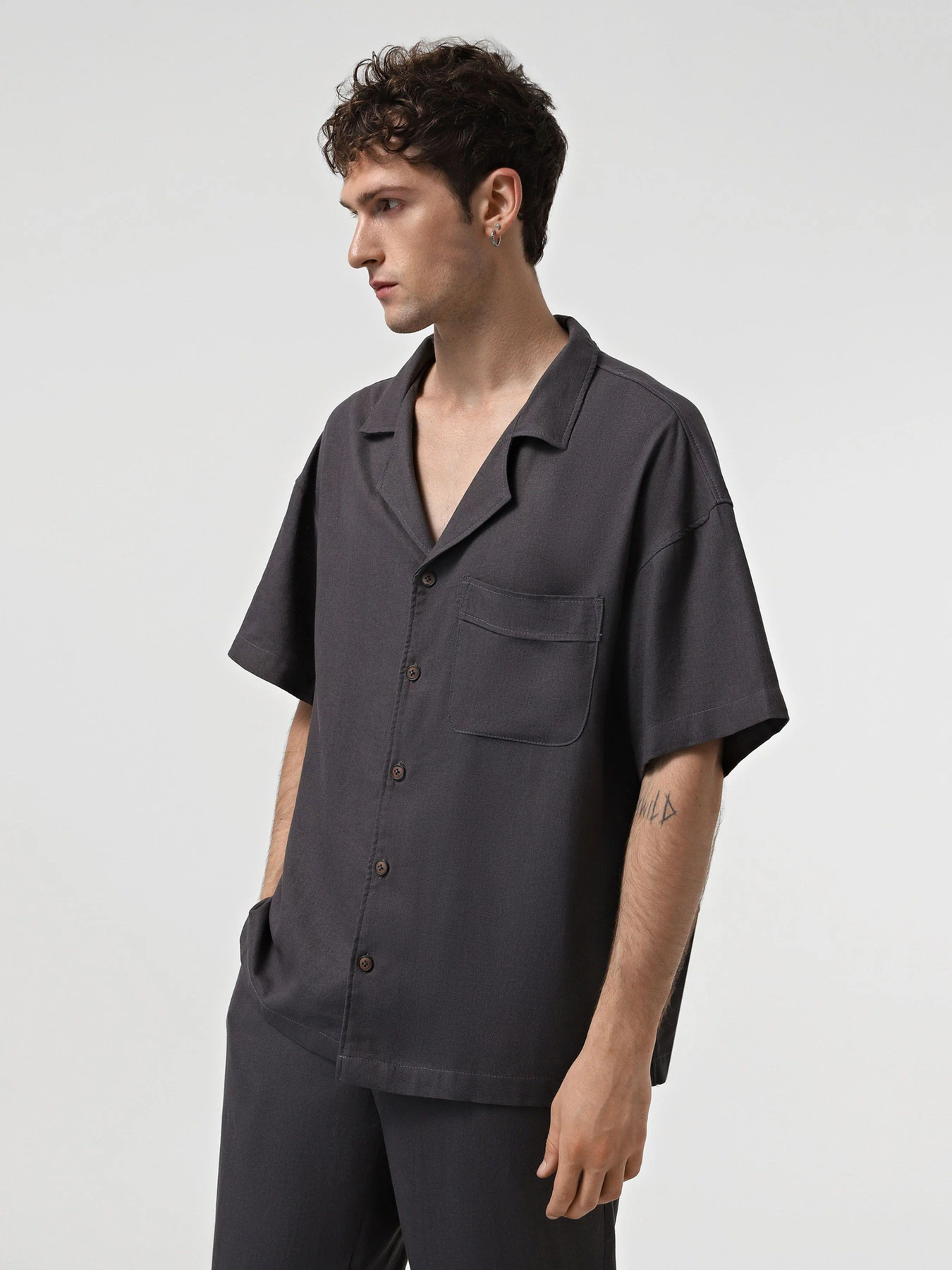 Сорочки IJ модель ij-sorochkaKR-linen-grafit-man Фото