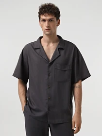 Рубашки IJ модель ij-sorochkaKR-linen-grafit-man Фото