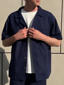 Рубашки IJ модель ij-sorochkaKR-linen-navi-man Фото
