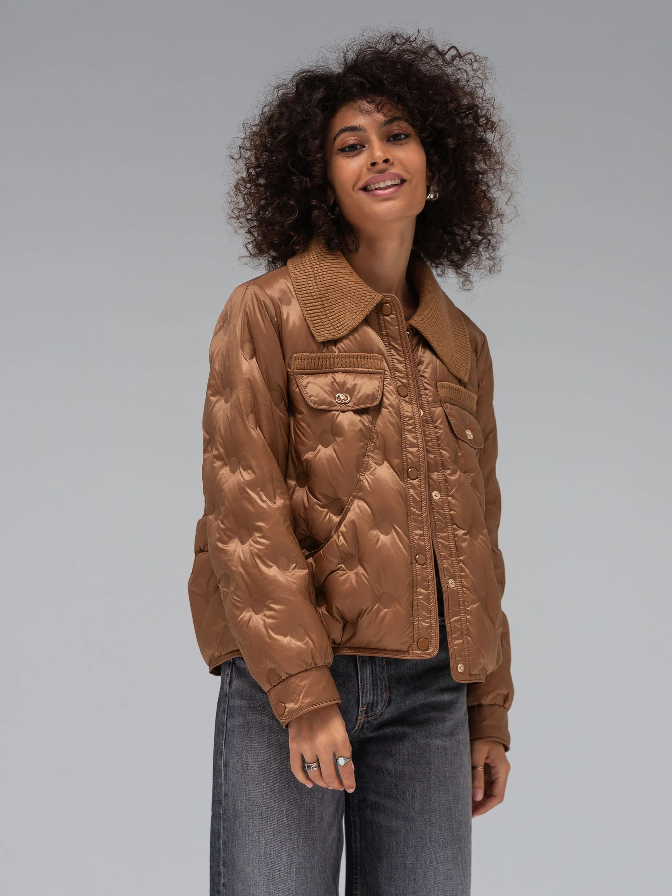 Куртки и дубленки VIVA WEAR модель 181-brown Фото