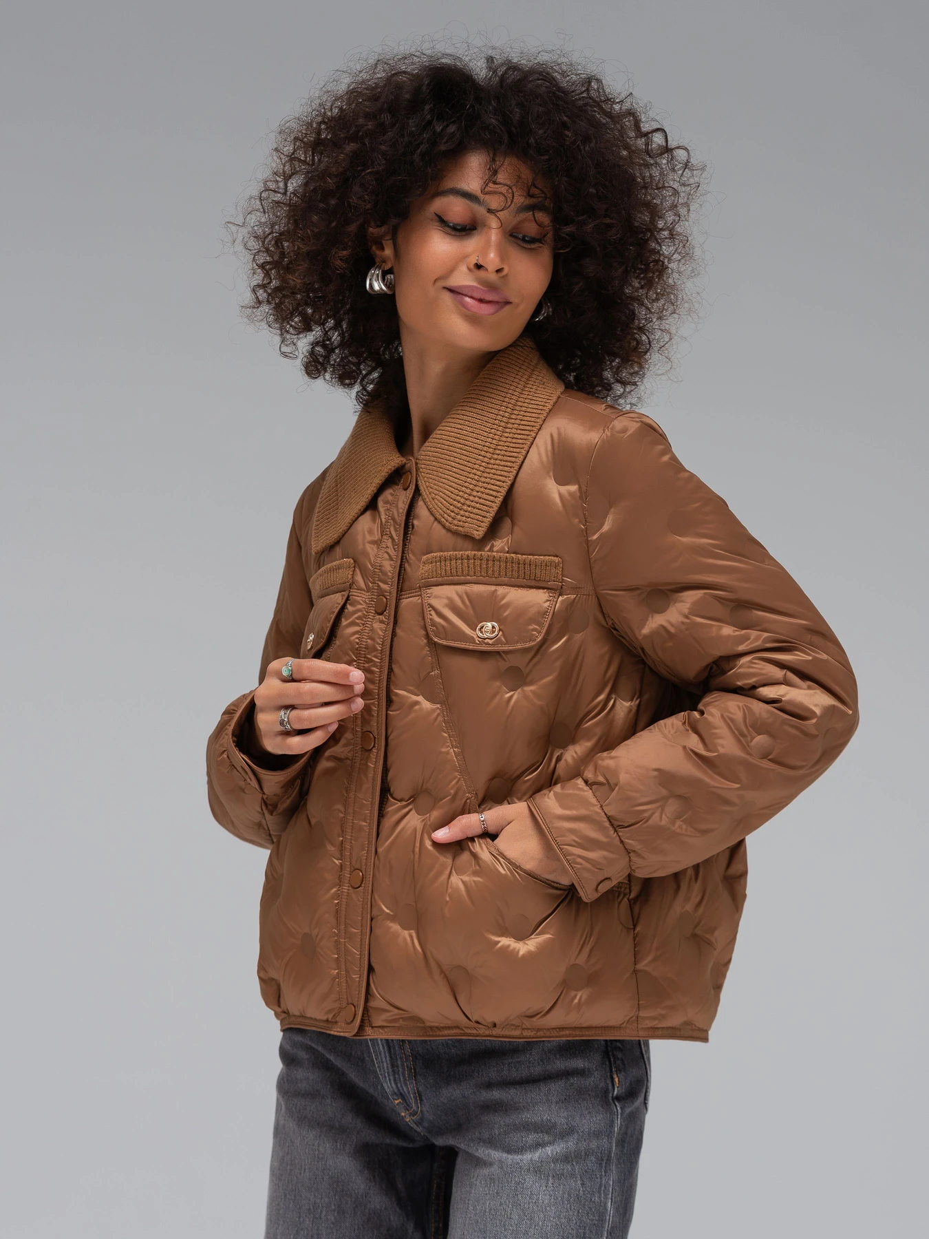 Куртки и дубленки VIVA WEAR модель 181-brown Фото