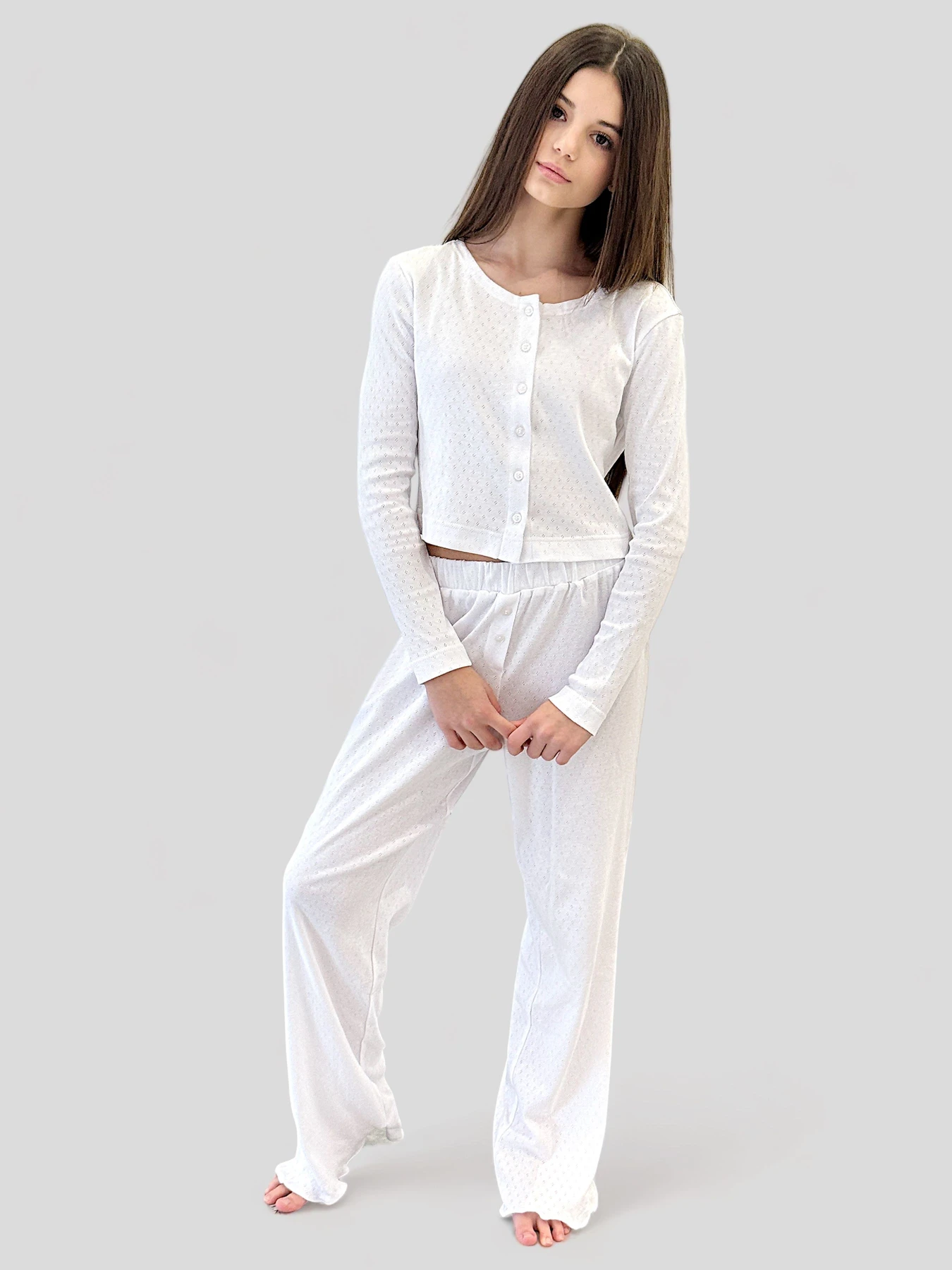 Одяг для дому та сну EVIE модель White-124 Одяг для дому та сну EVIE модель White-124 Фото