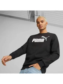 Худі та світшоти PUMA Ess+ 2 Col Big Logo Crew модель 586762 Фото