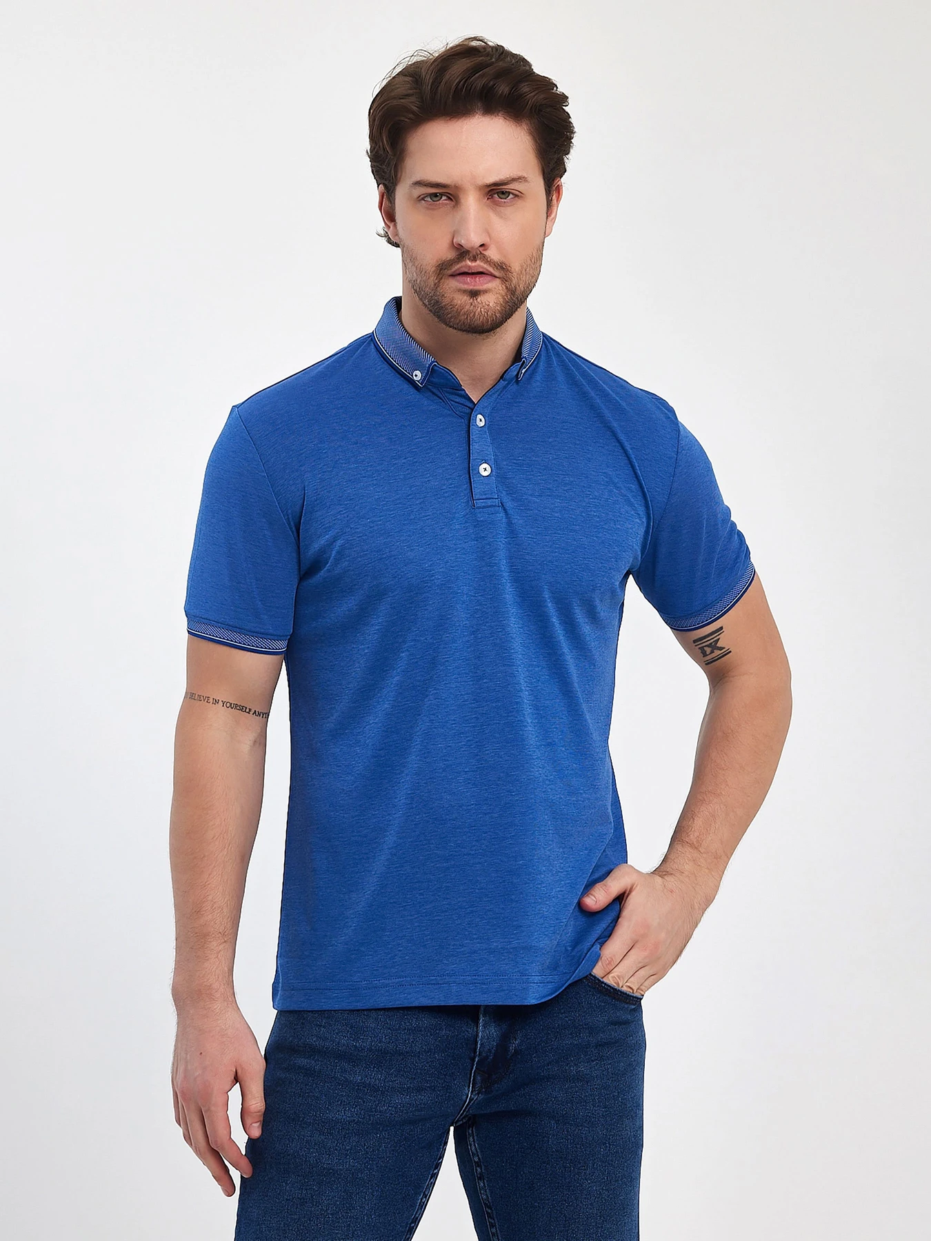 Футболки і поло Trend Collection модель TC12486BlueFTBLK Фото