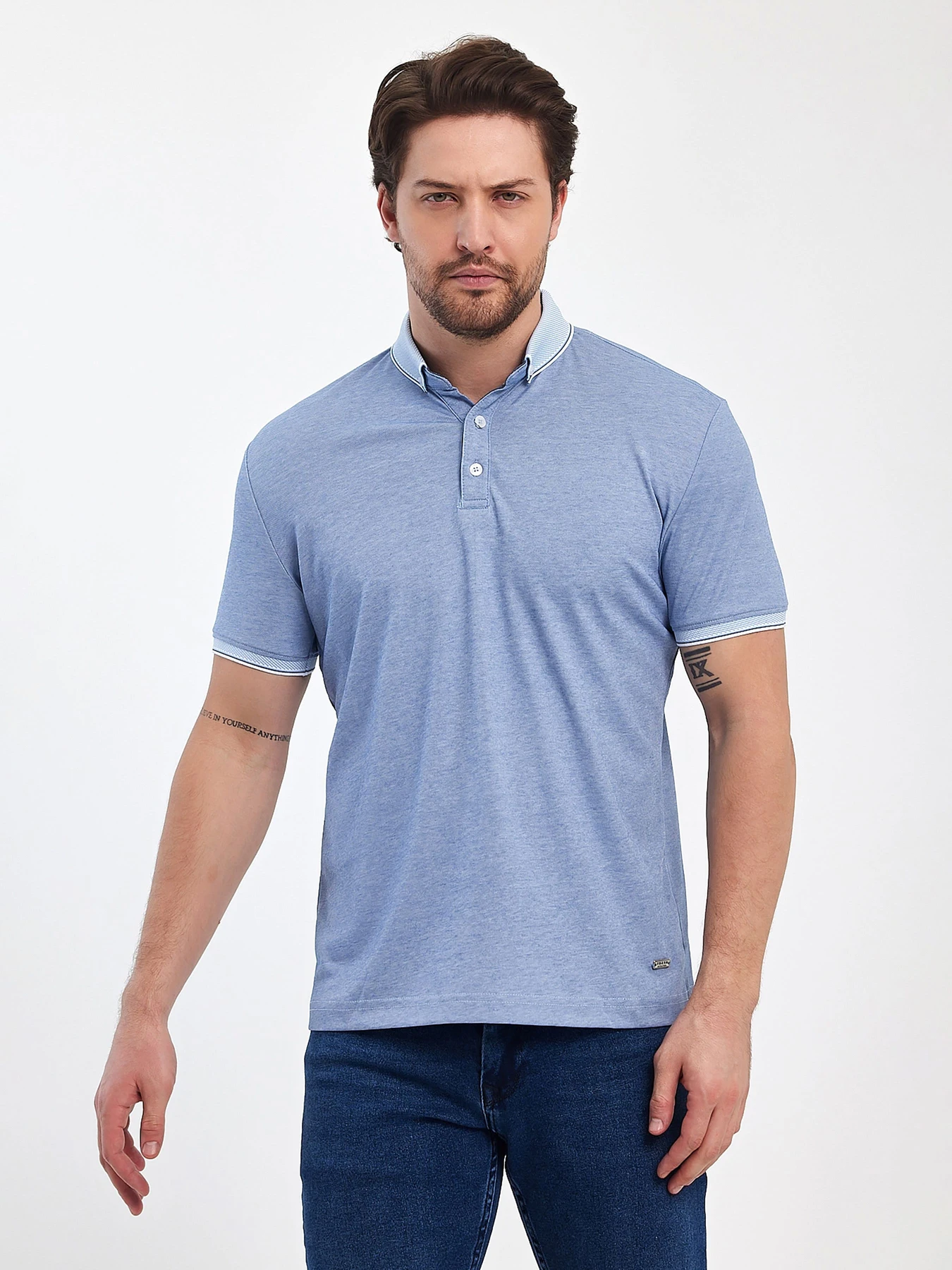Футболки і поло Trend Collection модель TC12472BlueLightFTBLK Фото