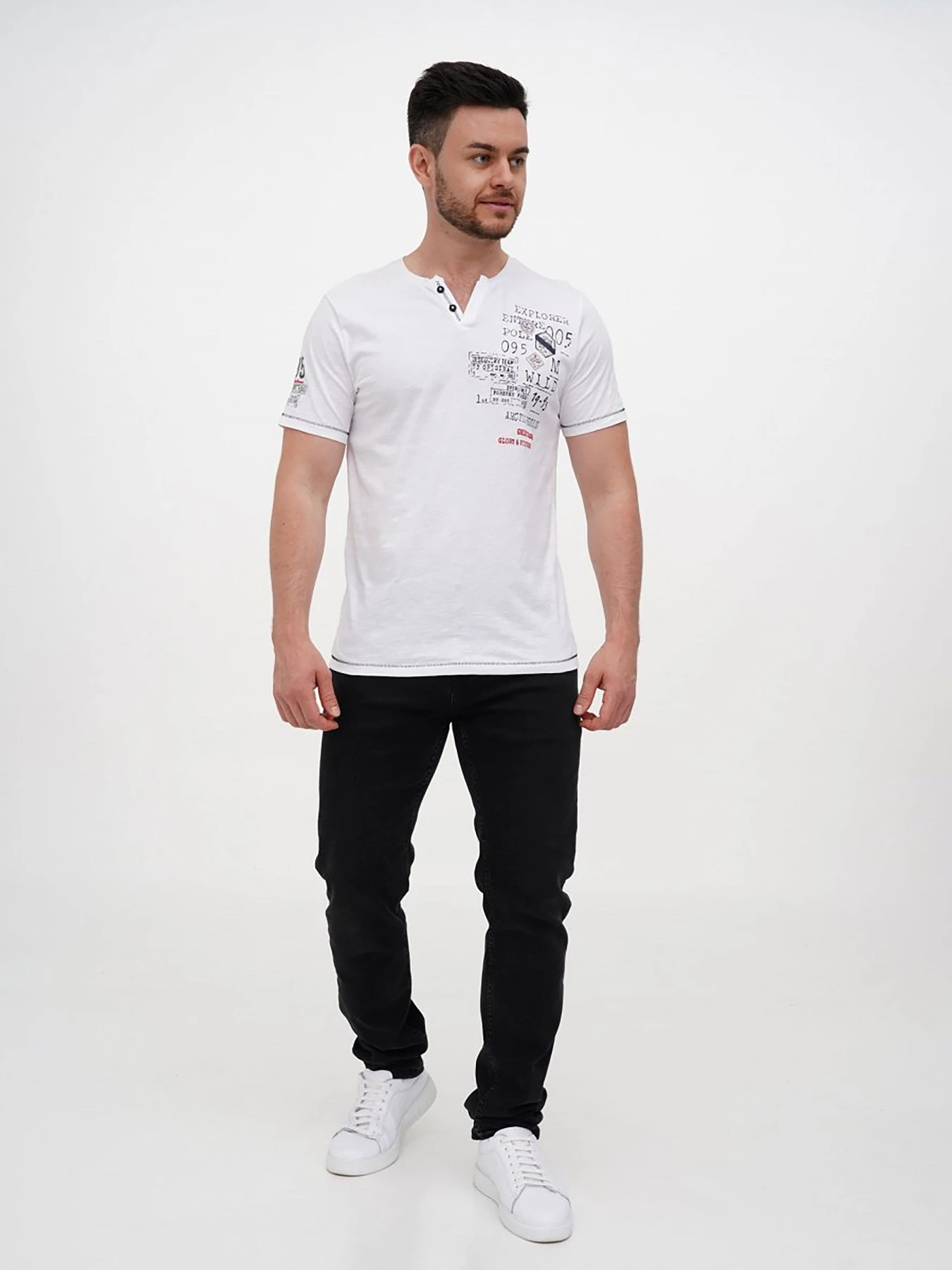 Футболки і поло Trend Collection модель TC12200WhiteFTBLK Фото
