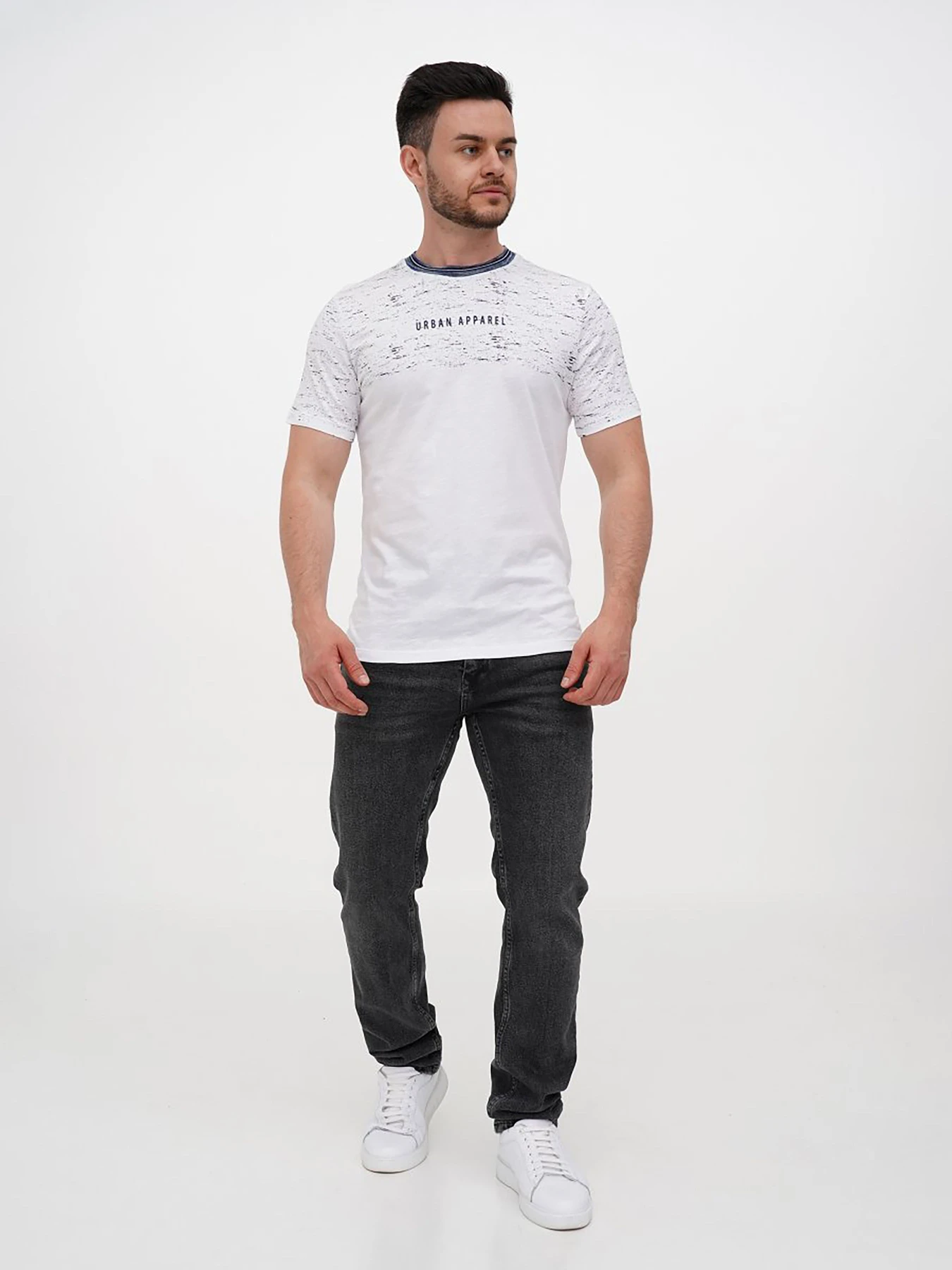 Футболки і поло Trend Collection модель TC12198WhiteFTBLK Фото