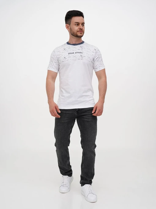 Футболки и поло Trend Collection модель TC12198WhiteFTBLK Фото