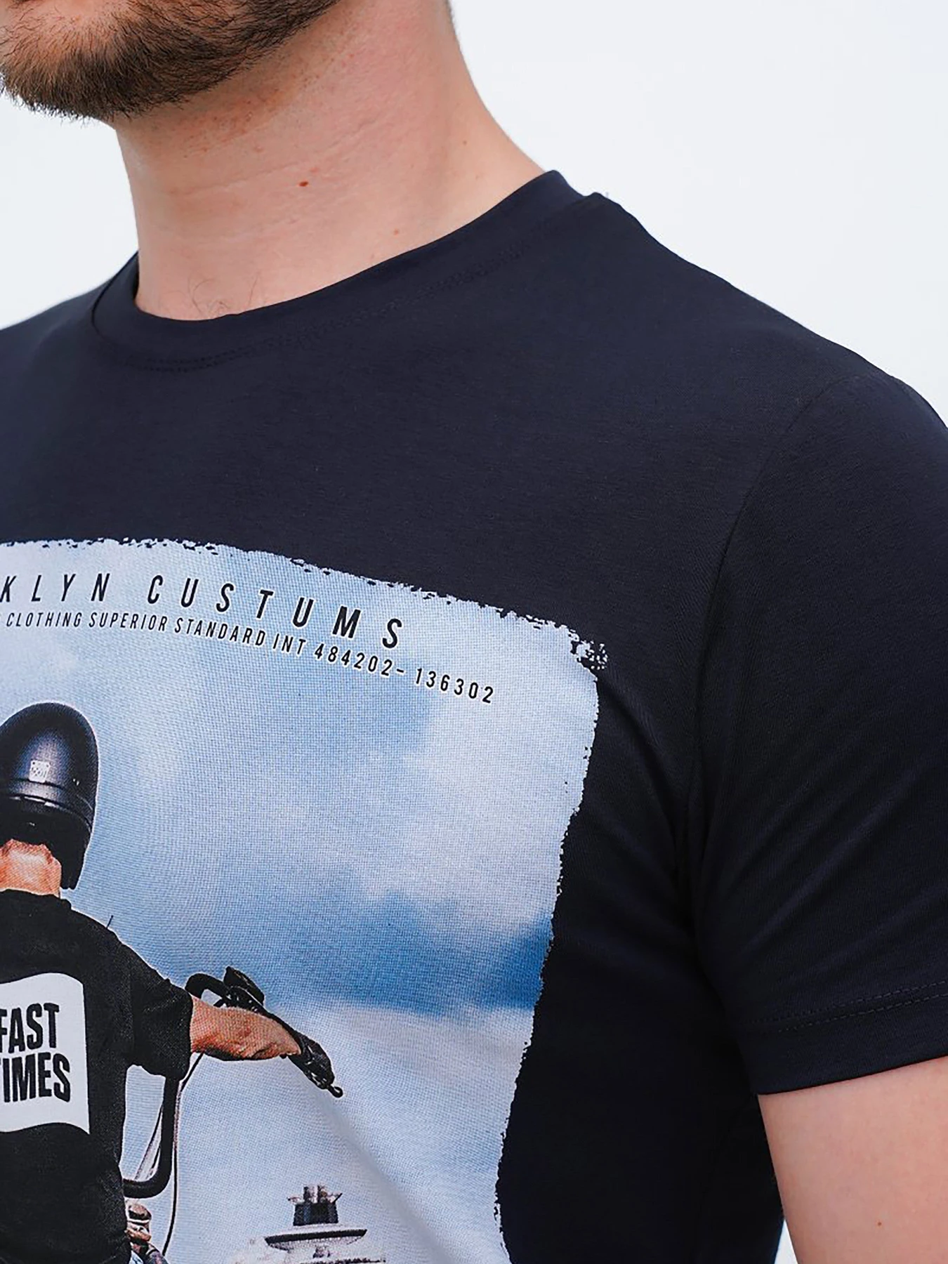 Футболки и поло Trend Collection модель TC12187DarkBlueFTBLK Фото