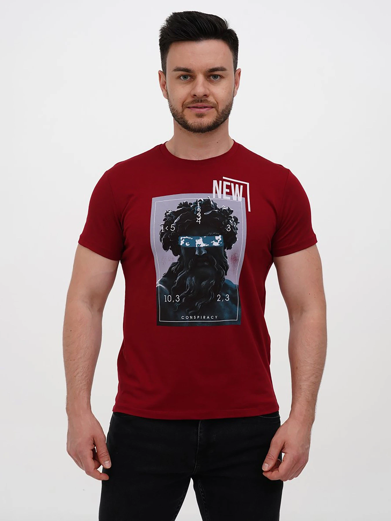 Футболки и поло Trend Collection модель TC12186RedFTBLK Фото