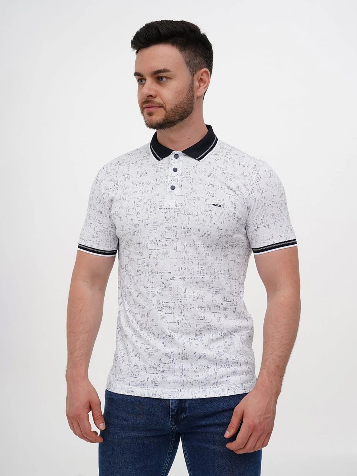 Футболки и поло Trend Collection модель TC12133WhiteFTBLK Фото