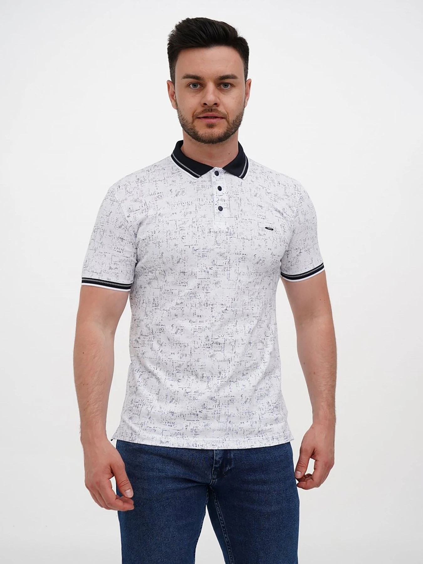 Футболки и поло Trend Collection модель TC12133WhiteFTBLK Фото