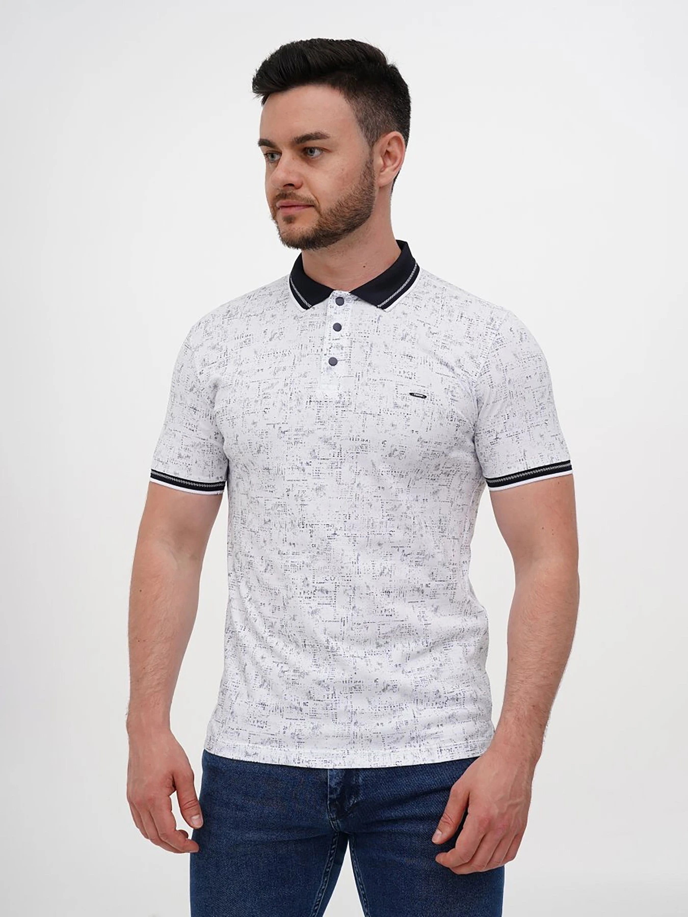 Футболки и поло Trend Collection модель TC12129WhiteFTBLK Фото