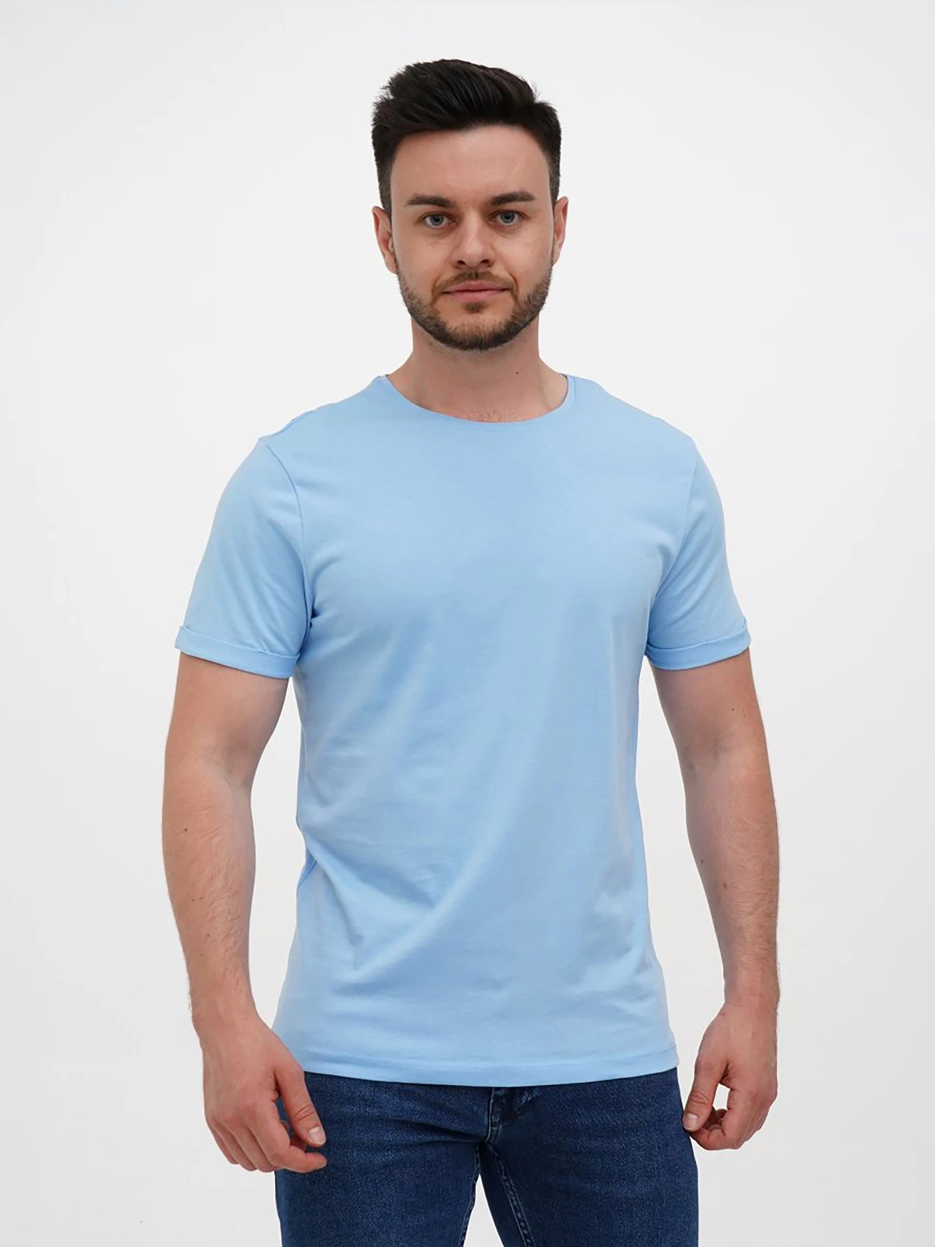 Футболки и поло Trend Collection модель TC12109BlueLightFTBLK Фото