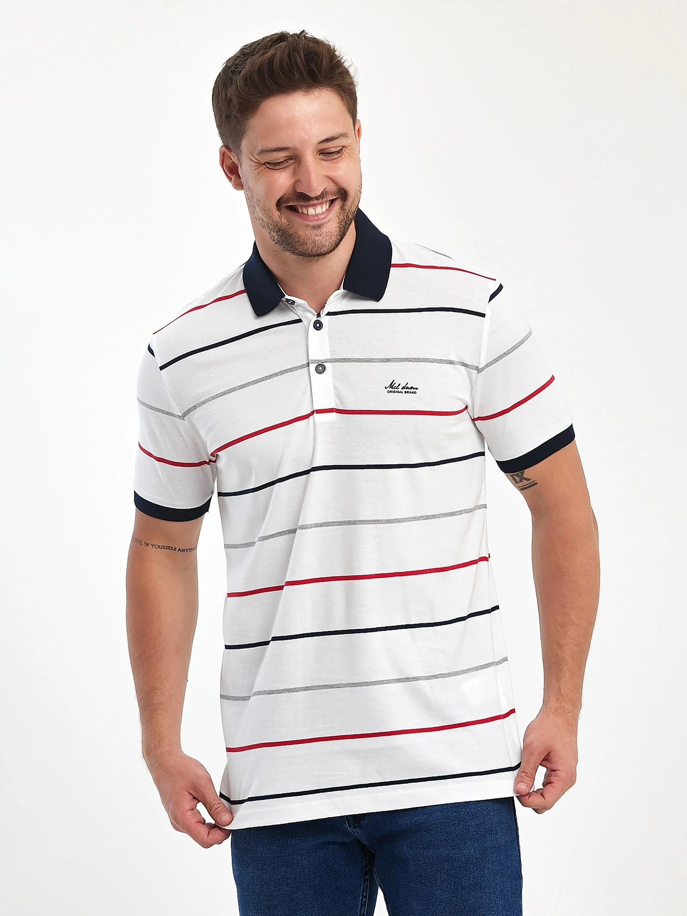 Футболки і поло Trend Collection модель TC11507WhiteFTBLK Фото