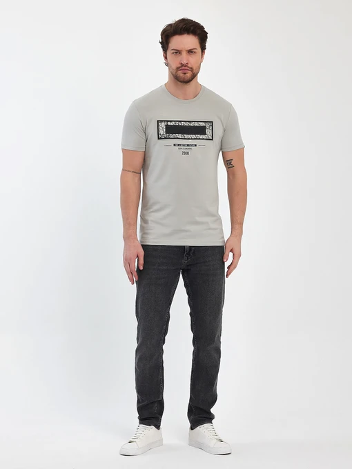 Футболки и поло Trend Collection модель TC11380LightGreyFTBLK Фото