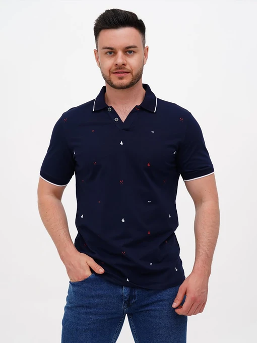 Футболки и поло Trend Collection модель TC11249DarkBlueFTBLK Фото