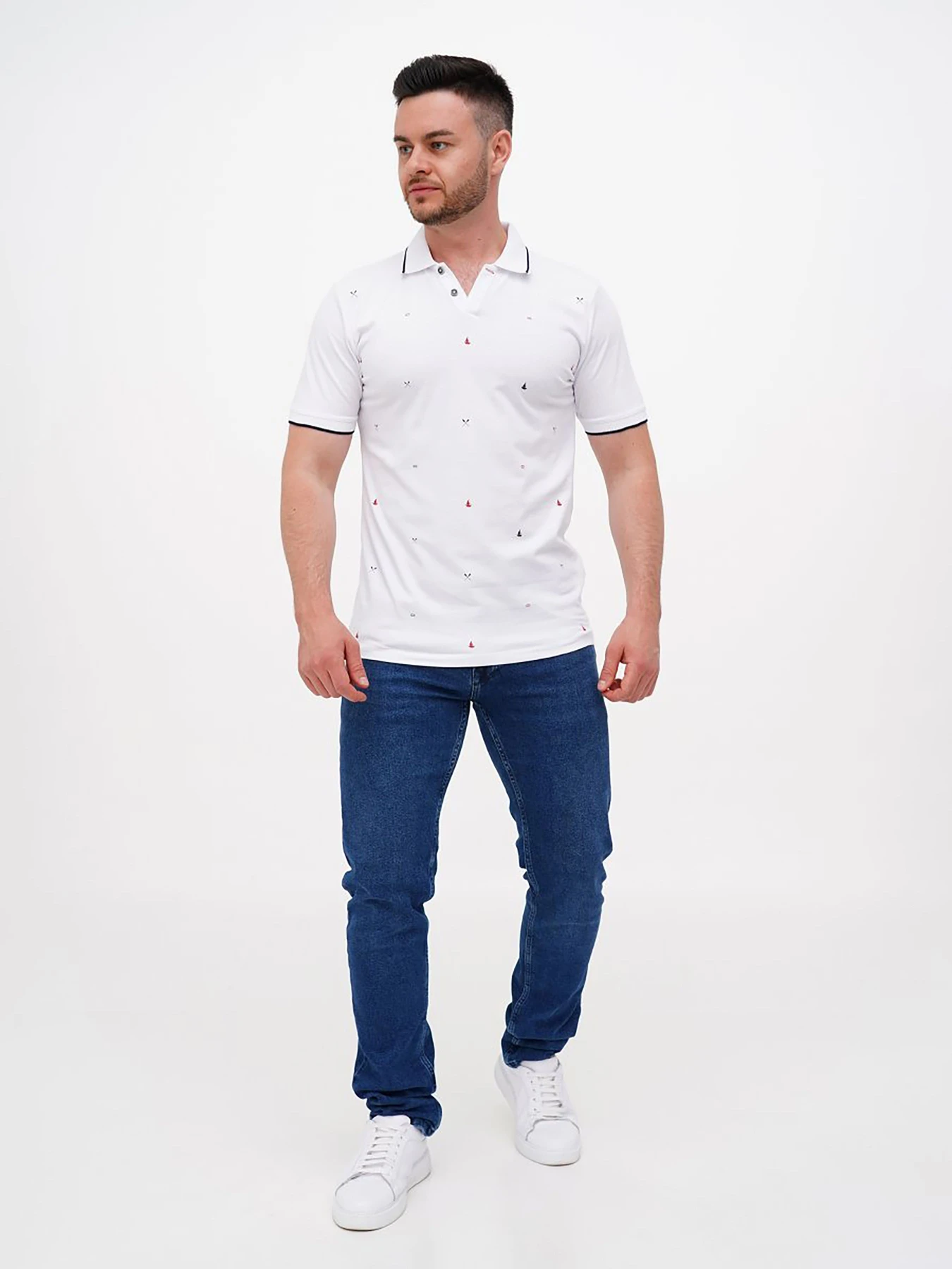 Футболки и поло Trend Collection модель TC11247WhiteFTBLK Фото