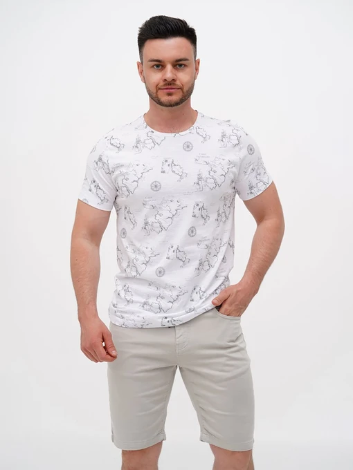 Футболки и поло Trend Collection модель TC11238WhiteFTBLK Фото